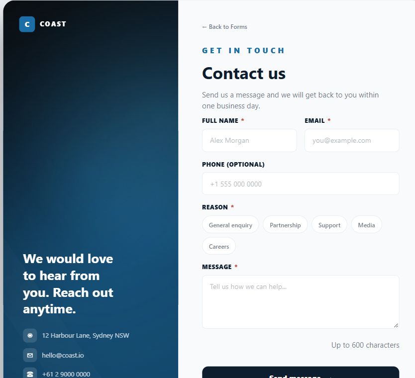 Azure Contact Request on Umbraco