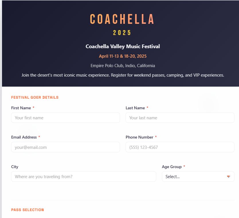 Coachella Valley Music Festival on Umbraco