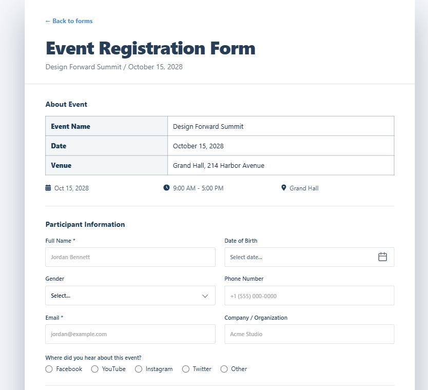 Event Registration Premium on Umbraco