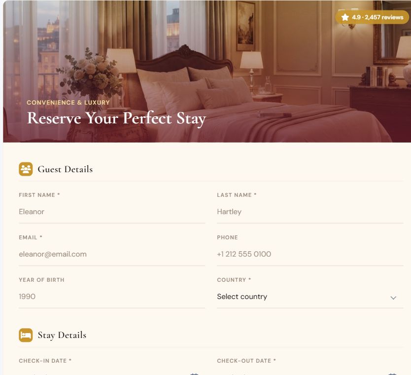 Reserve Your Perfect Stay on Umbraco