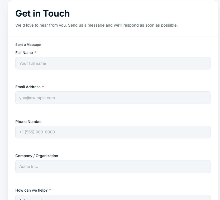Contact Us - Map Left, Corporate on Umbraco