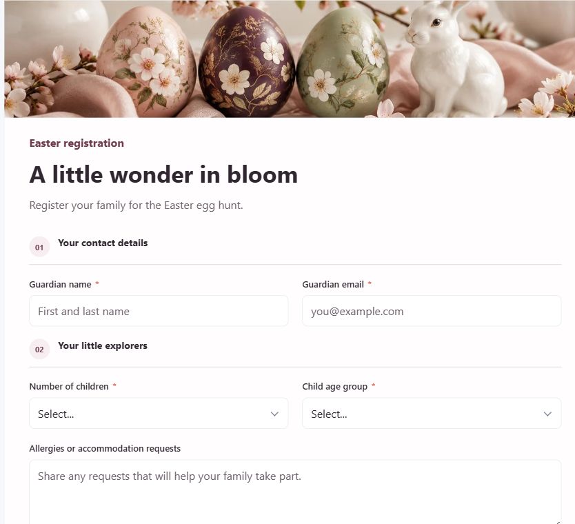Easter Blossom Atelier on Umbraco