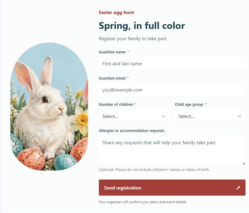 Easter Painted Garden on Umbraco